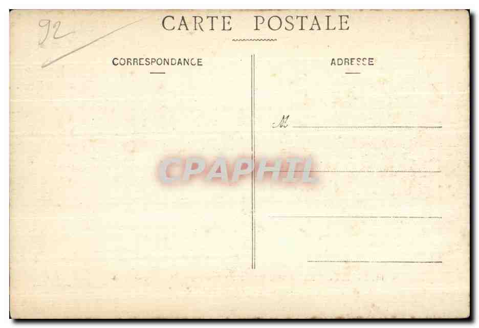 CPA Foret de Meudon Bellevue Le Bassin de la Seconde Terrasse de l observatoire  — Rückseite