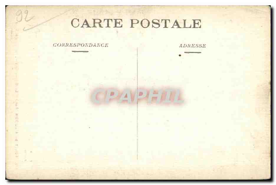 CPA Foret de Meudon Le grand Cedre dit arbre vert — Rückseite