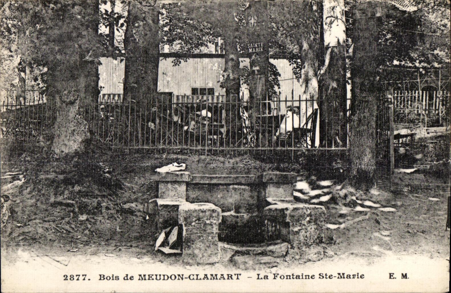 CPA Bois de Meudon Clamarat La fontaine ste Marie