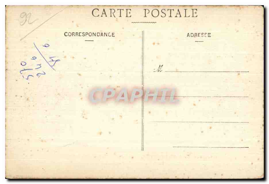 CPA Foret de Meudon Bellevue le Bassin de la seconde Terrasse de l observatoire — Rückseite