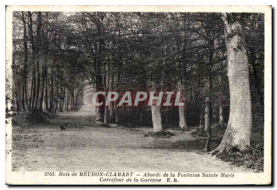 CPA Bois de Meudon Clamart Abords de la Fontaine sainte Marie