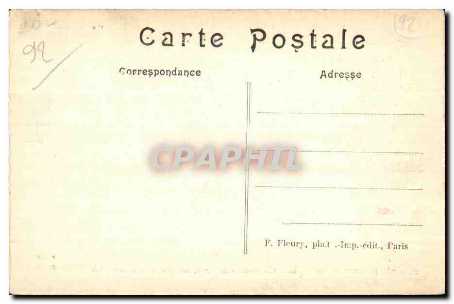 CPA Foret de Meudon Les Bruyeres de Sevres vue prise du pave des Grades — Rückseite