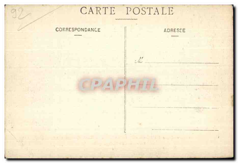 CPA Foret De Meudon Bellevue Le Bassin de la seconde Terrasse de l observatoire — Rückseite