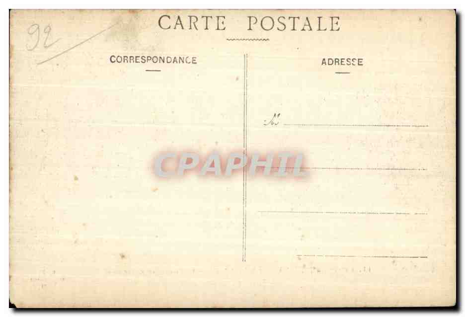 CPA Foret de Meudon Bellevue Le Bassin de la seconde Terrasse de l observatoire — Rückseite