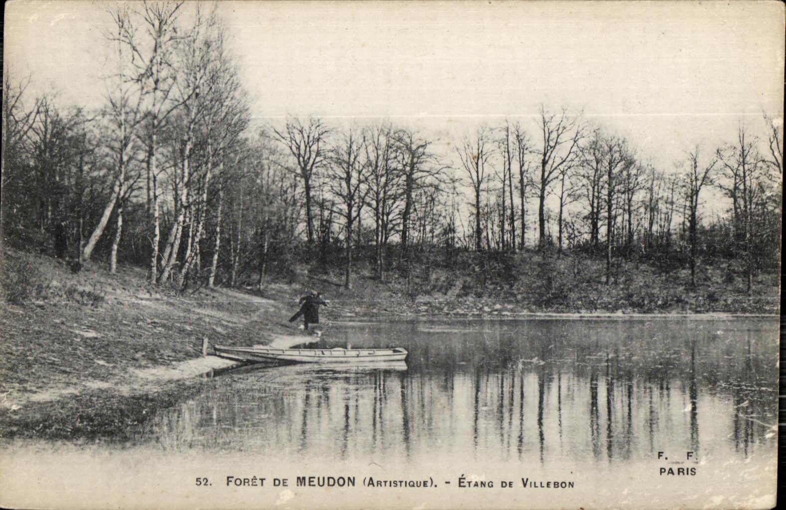 CPA Foret de Meudon Etang de Villebon Pecheurs