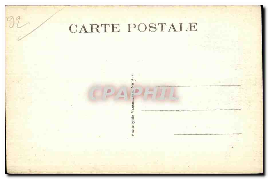 CPA Foret de Meudon Etang de Villebon Pecheurs — Rückseite