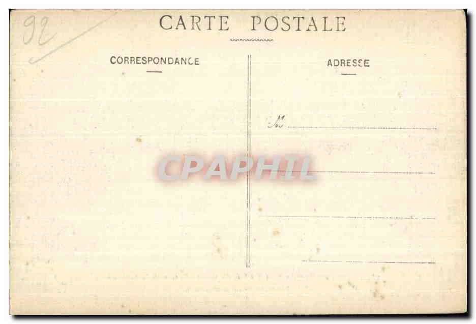 CPA Foret de Meudon Bellevue Le Bassin de la seconde Terrasse de l observatoire  — Rückseite