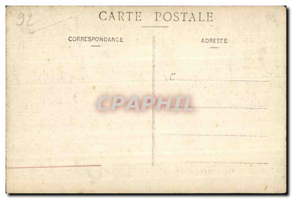 CPA Foret de Meudon Bellevue Le Bassin de la seconde Terrasse de l observatoire  — Rückseite