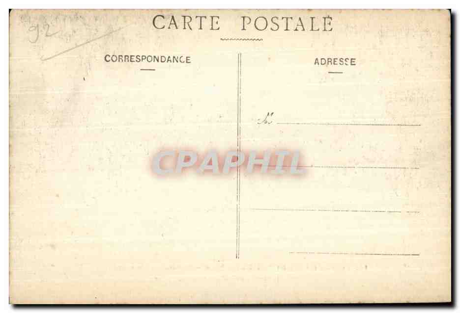 CPA Foret de Meudon Bellevue Le Bassin de la seconde Terrasse de l observatoire  — Rückseite
