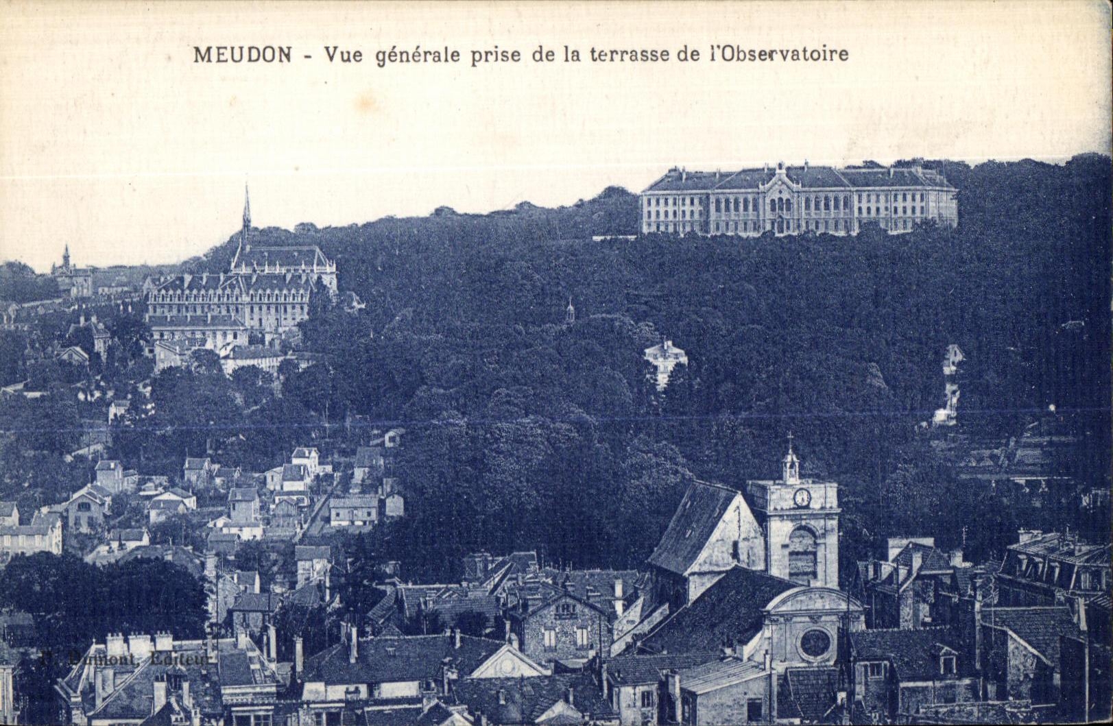 CPA Meudon vue generale prise de la terrasse de l Observatoire