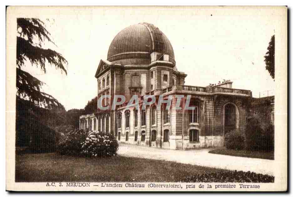 CPA Meudon L Ancien Chateau pris de la premiere Terrasse Observatoire 