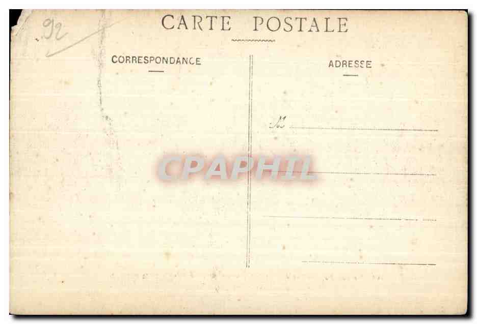 CPA Foret De Meudon Bellevue Le Bassin de la seconde  — Rückseite