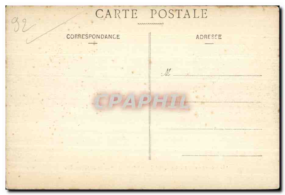 CPA Foret De Meudon Bellevue Le Bassin de la seconde Terrasse de l observatoire — Rückseite