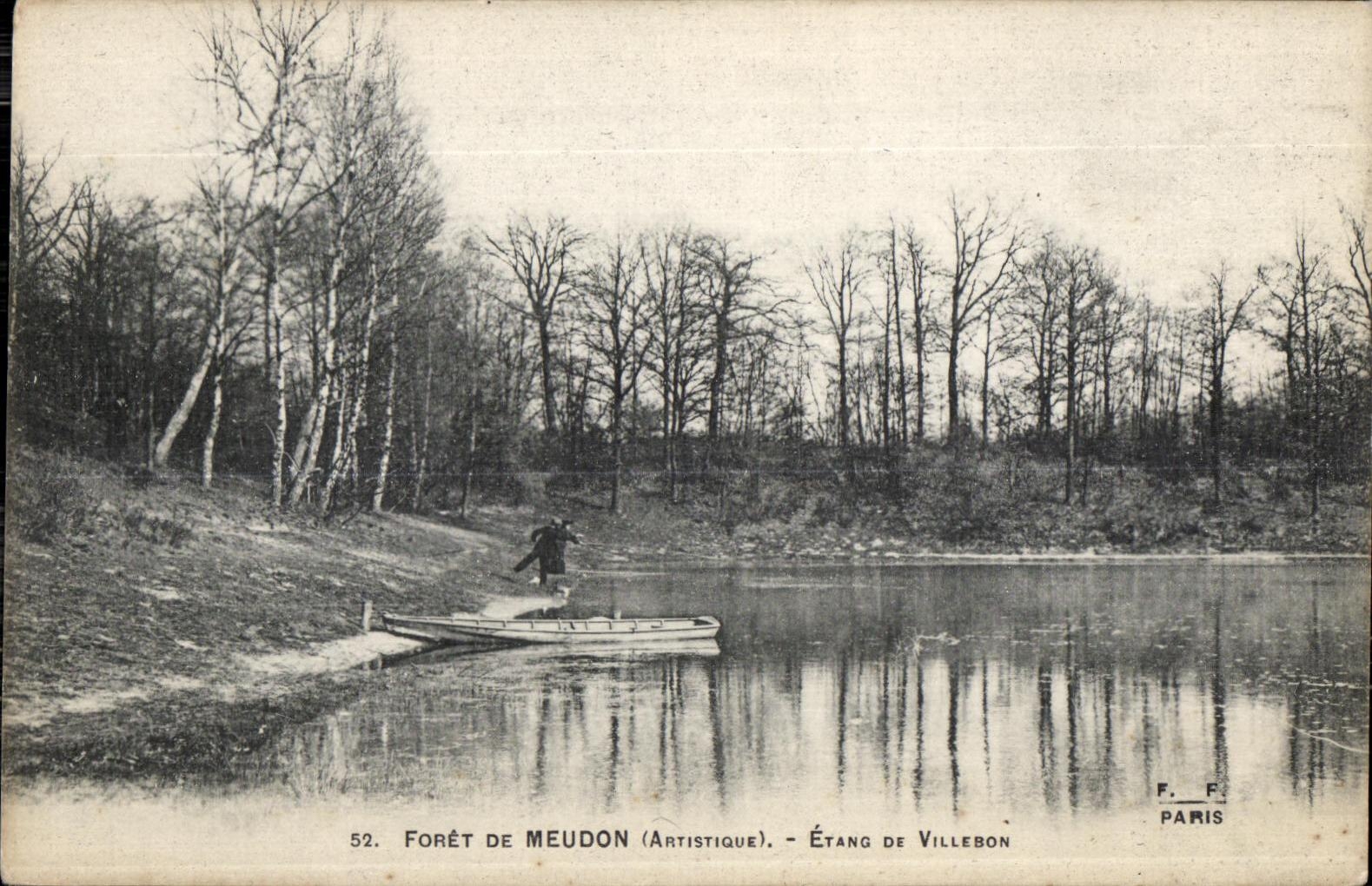 CPA Foret De Meudon Etang de Villebon Pecheurs