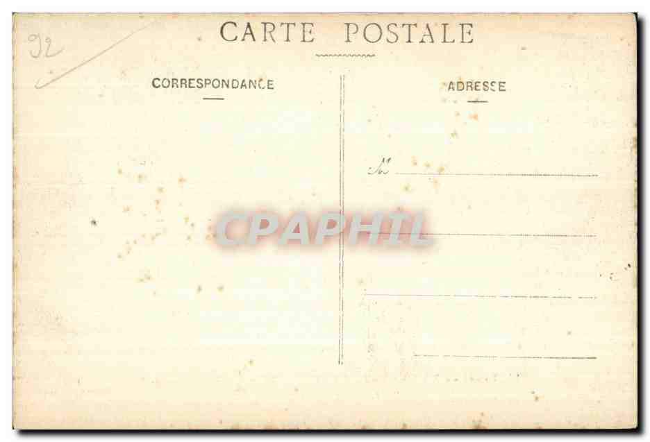 CPA Meudon Foret De Bellevue Le Bassin de la Seconde Terrasse de l observatoire — Rückseite