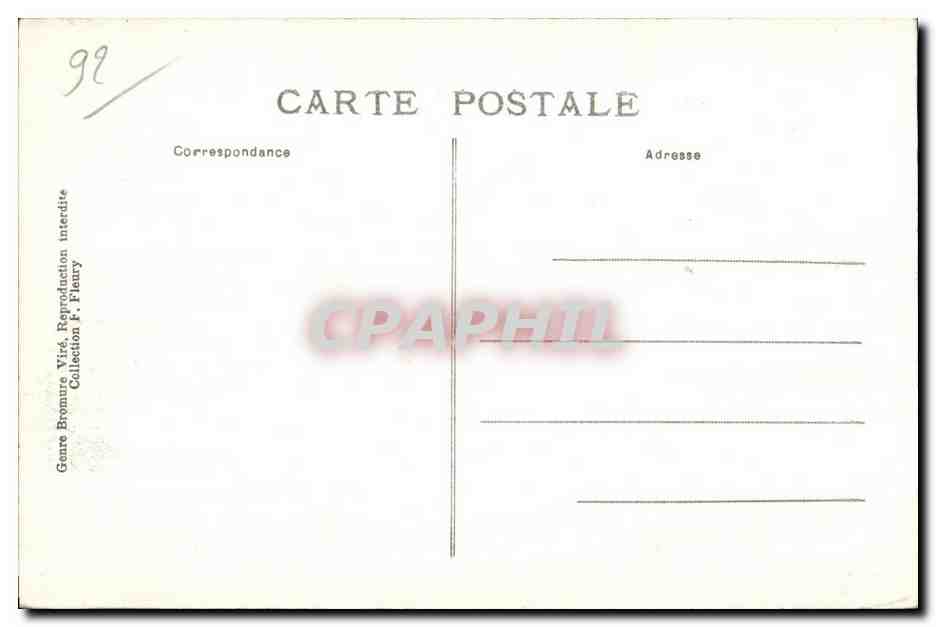 CPA Meudon Foret De Bellevue Sevres Suresnes Saint Cloud Le dirigeable de guerre Republique Zeppelin — Rückseite
