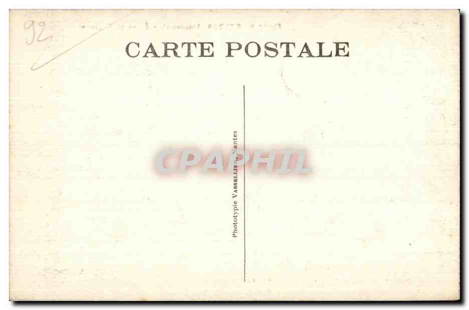 CPA Meudon Foret De Etang De Villebon — Rückseite
