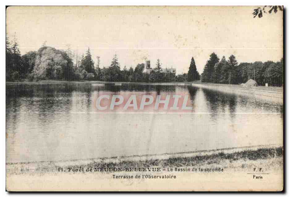 CPA Meudon Foret De Bellevue Le Bassin de la Seconde Terrasse de l observatoire 