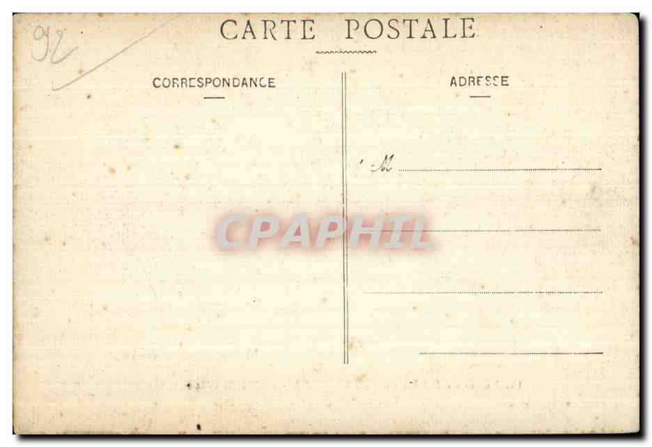 CPA Meudon Foret De Bellevue Le Bassin de la Seconde Terrasse de l observatoire  — Rückseite