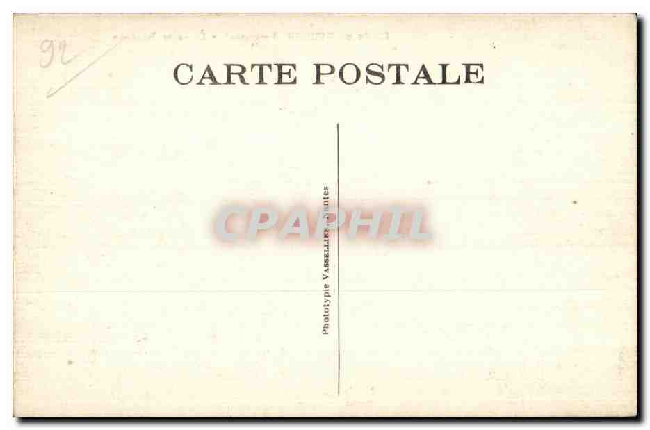 CPA Meudon Foret De Etang De Villebon — Rückseite