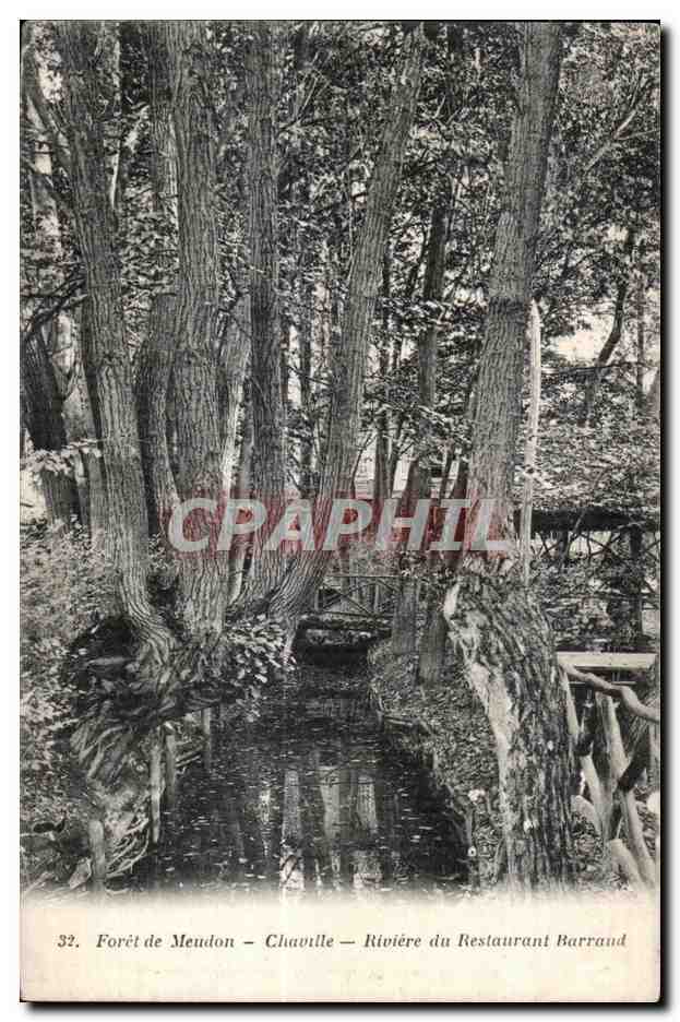 CPA Meudon Foret De Chaville Riviere du Restaurant Barraud