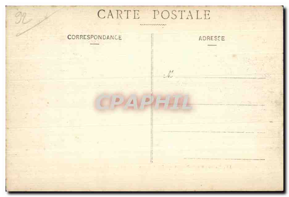 CPA Meudon Foret De Bellevue Le Bassin de la seconde Terrasse de l observatoire — Rückseite