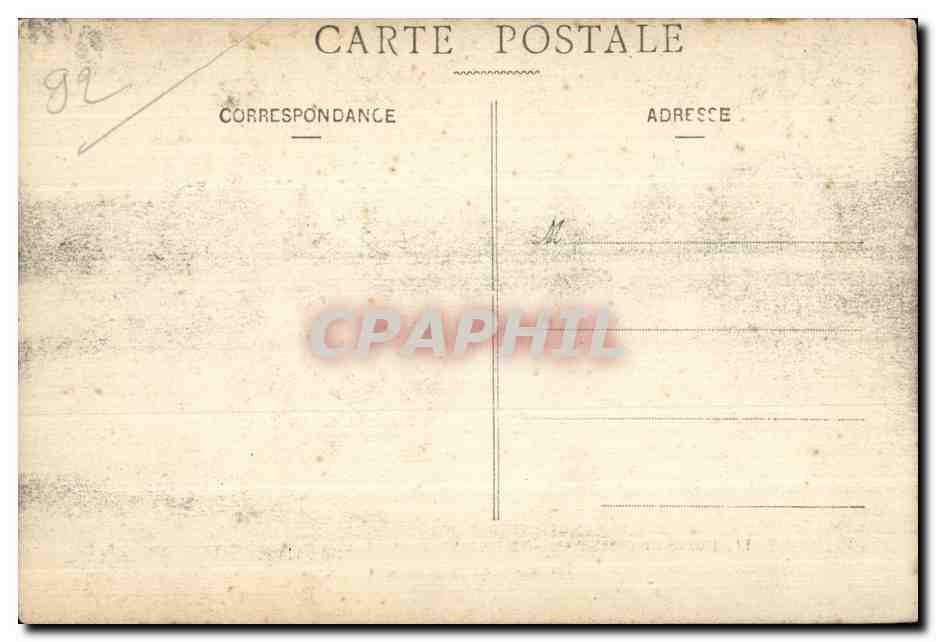 CPA Meudon Foret De Bellevue Le Bassin de la seconde Terrasse de l observatoire — Rückseite