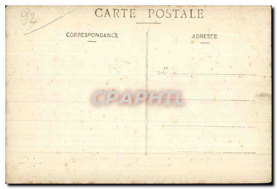 CPA Meudon Foret De Bellevue Le Bassin de la seconde Terrasse de l observatoire — Rückseite