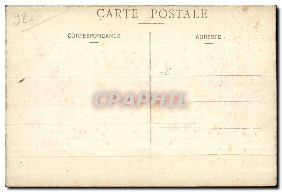 CPA Meudon Foret De Bellevue Le Bassin de la seconde Terrasse de l observatoire — Rückseite