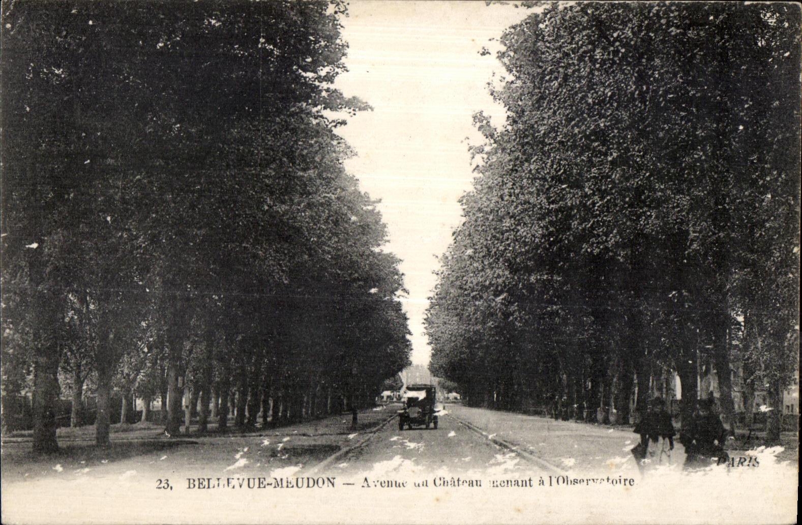 CPA Meudon Bellevue Avenue du Chateau menant a l observatoire 