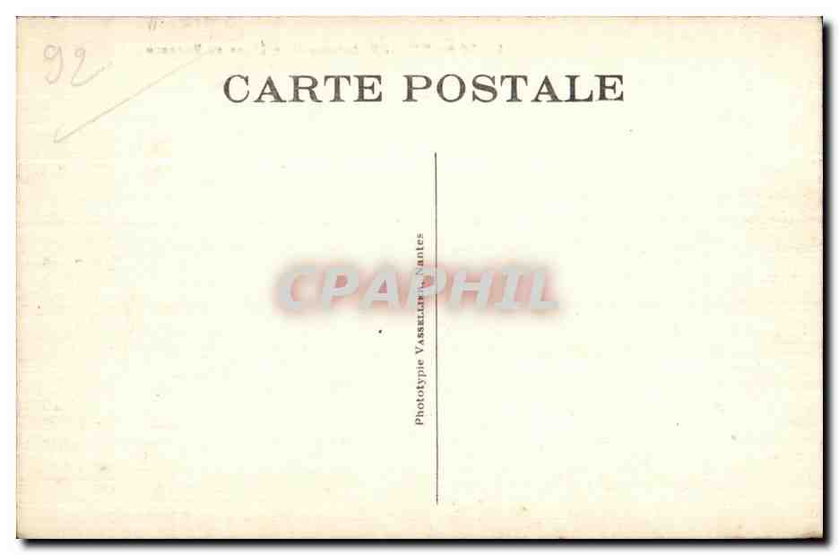 CPA Meudon Foret De Etang De Villebon — Rückseite