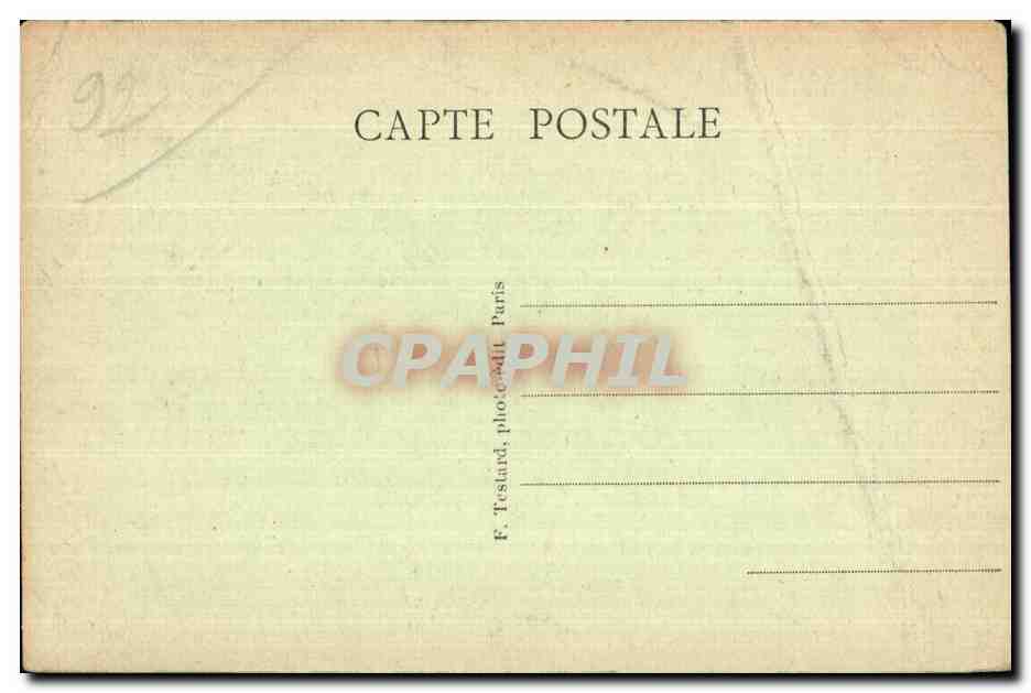 CPA Ville D Avray Statue et Avenue Gambetta — Rückseite