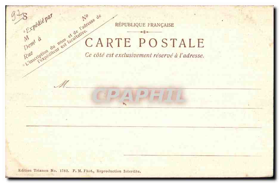 CPA Ville D Avray La Chapelle du Roy — Rückseite