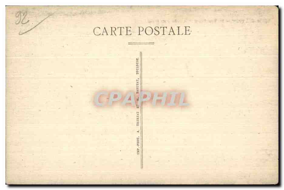 CPA Ville D Avray Le Vieil Etang et la Cabane de Corot — Rückseite