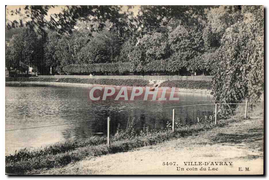 CPA Ville D Avray Un coin du Lac