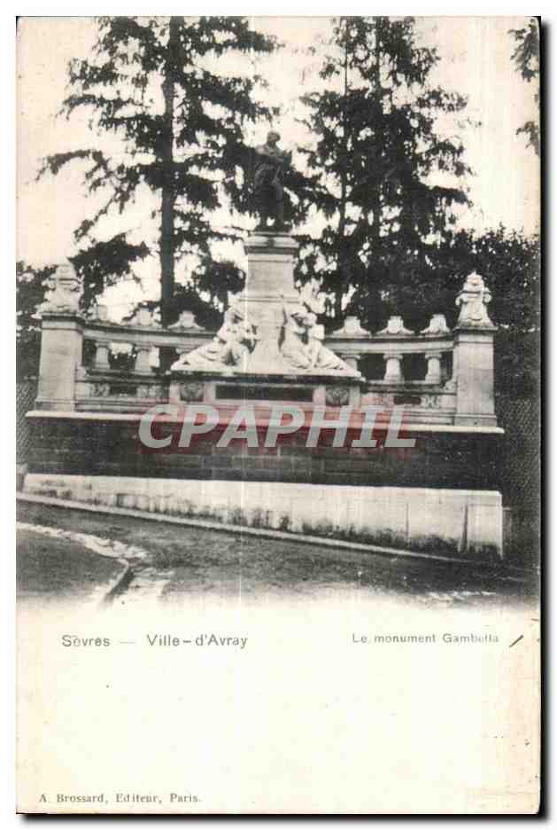 CPA Ville D Avray Le monument Gambetta