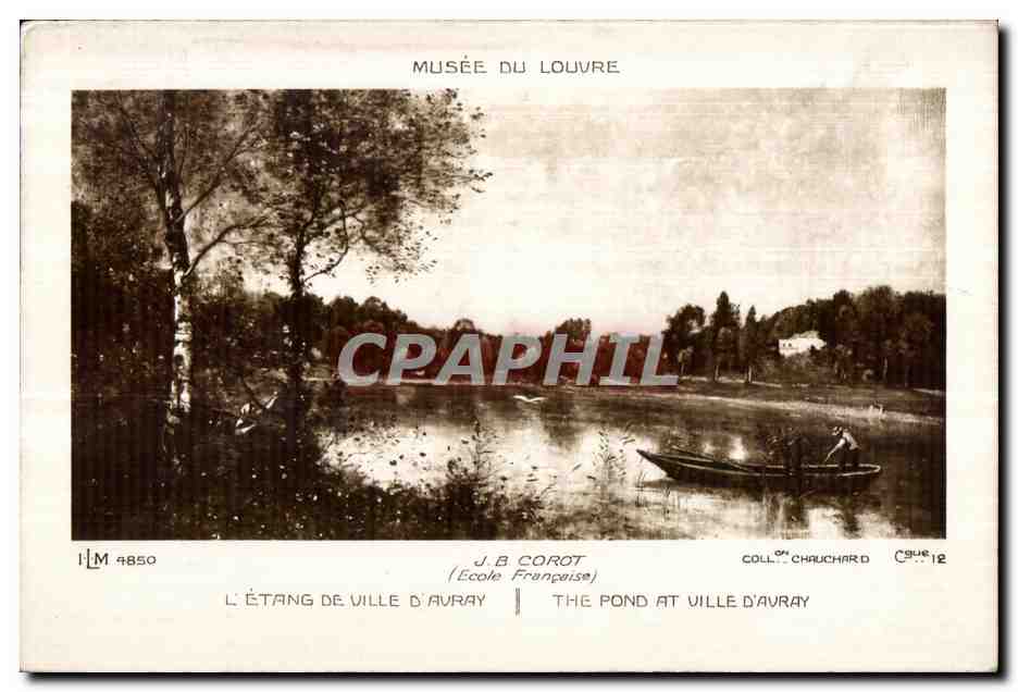 CPA Musee du louvre Etang de ville d Avray