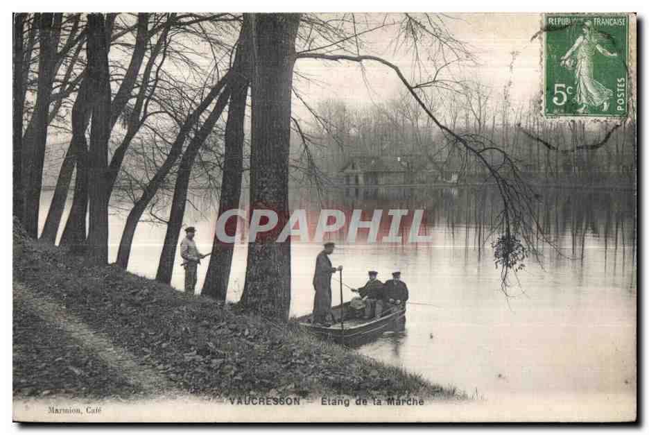 CPA Vaucresson Etang de la Marche Pecheurs