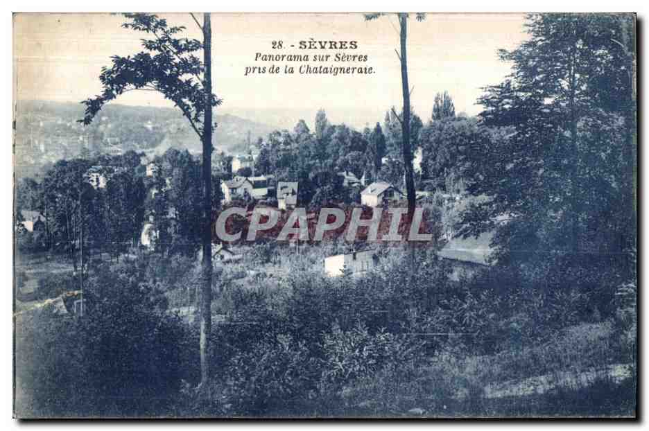 CPA Suresnes Panorama sur Sevres pris de la chataignerate