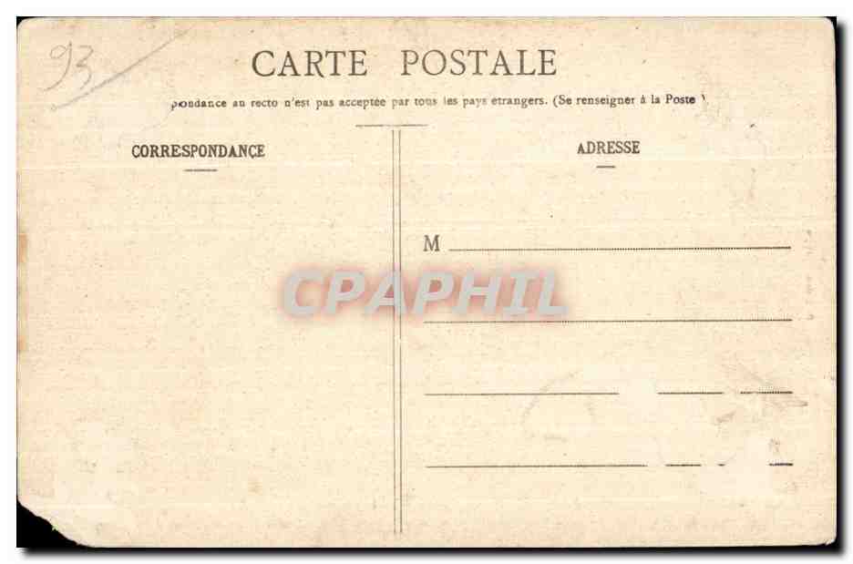 CPA Saint Ouen Ancien Chateau Seigneurial Construit par le Chancelier du — Rückseite