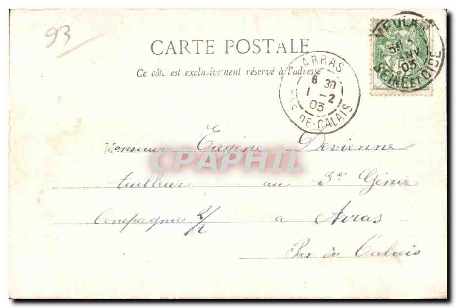 CPA Rosny Sur Seine Interieur de I Eglise — Rückseite