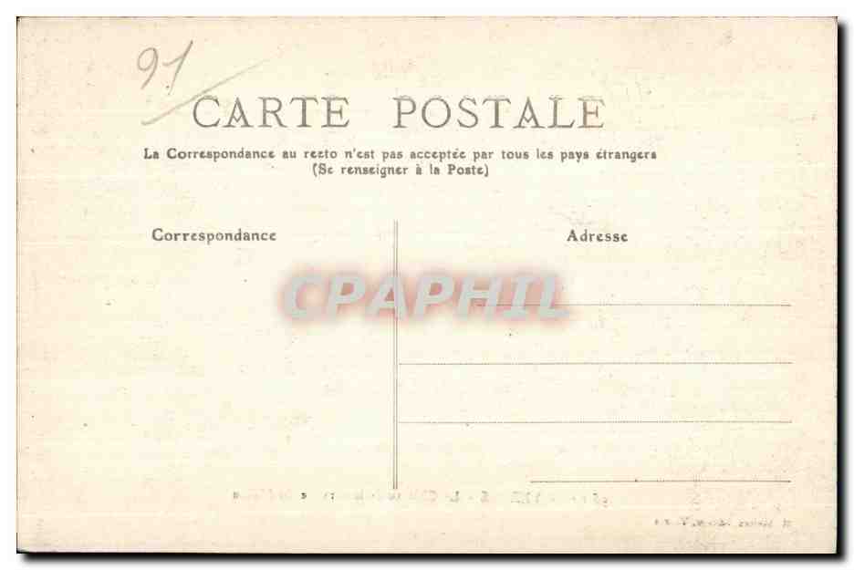 CPA Yerres Le Chateau de la Grange du Milieu — Back