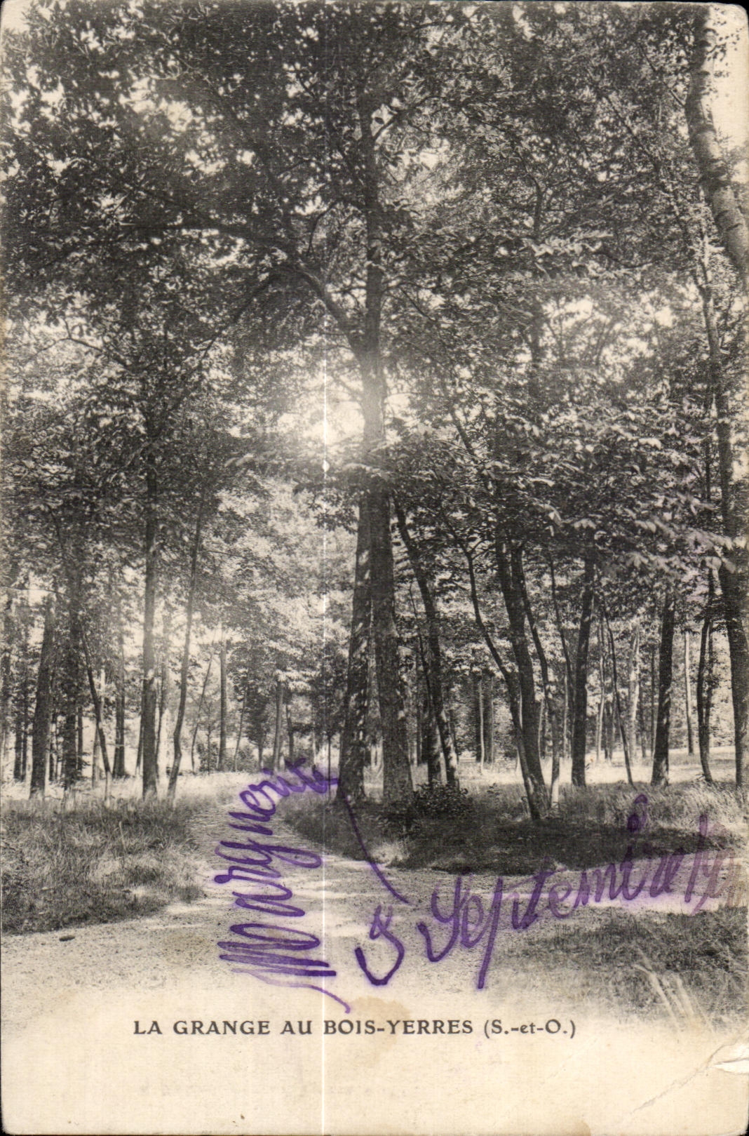 CPA La Grange Au Bois Yerres (S et O)