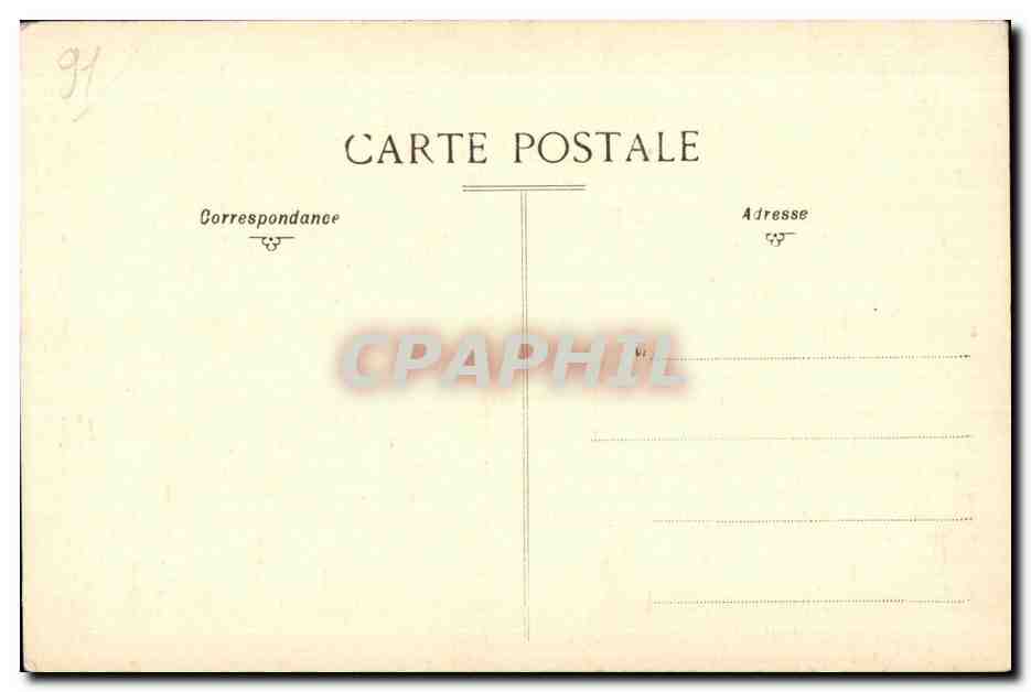 CPA Saint Sulpice De Favieres (S et O) Abside de l Eglise et clocher cote nord — Rückseite