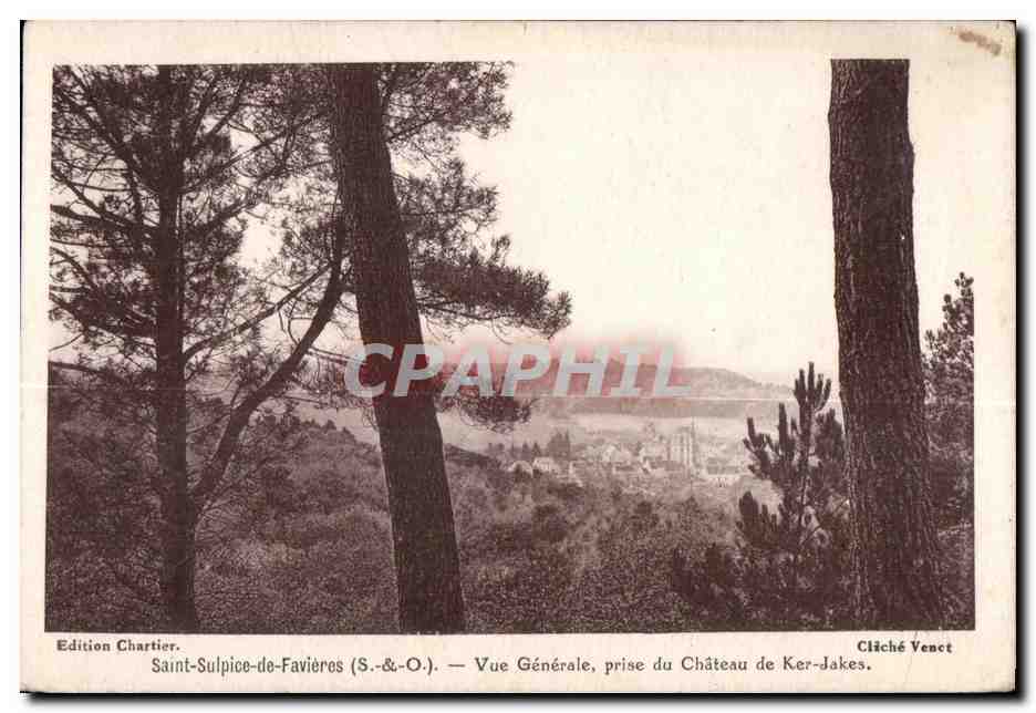 CPA Saint Sulpice de Favieres (S   O) Vue Generale prise du Chateau de ker Jakes