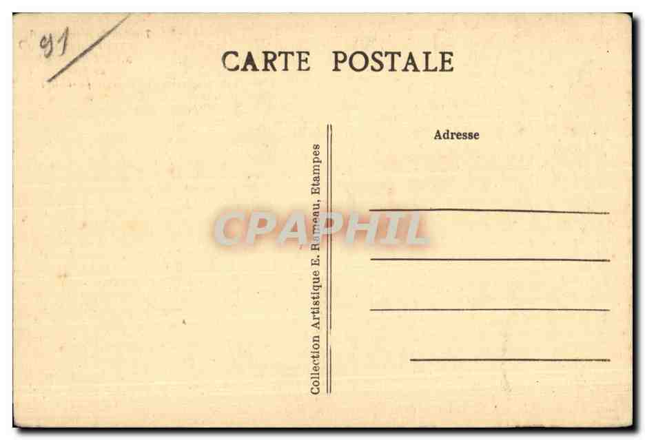CPA Iympan du grand portail de l Eglise de Saint Sulpice de Favieres (S et O)  — Rückseite