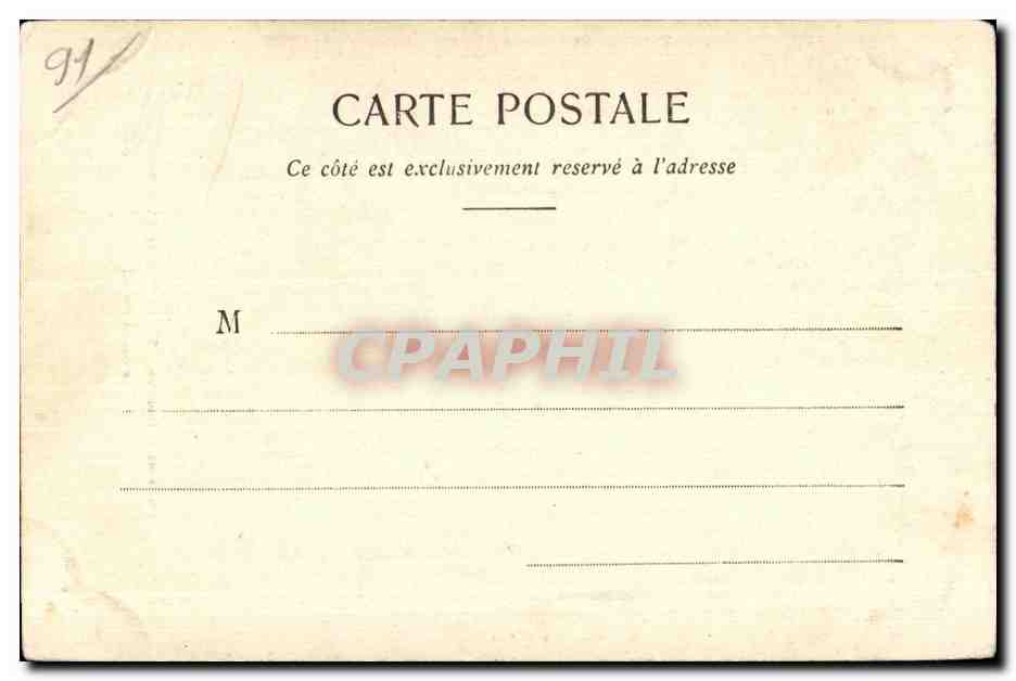 CPA Environs de Dourdan St Sulpice de Favieres Le Grand Portail — Rückseite