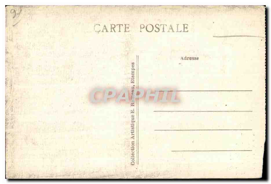 CPA Les Anges Musicians Porte prinicipale Eglise St Sulpice de Favieres (S et O)  — Rückseite