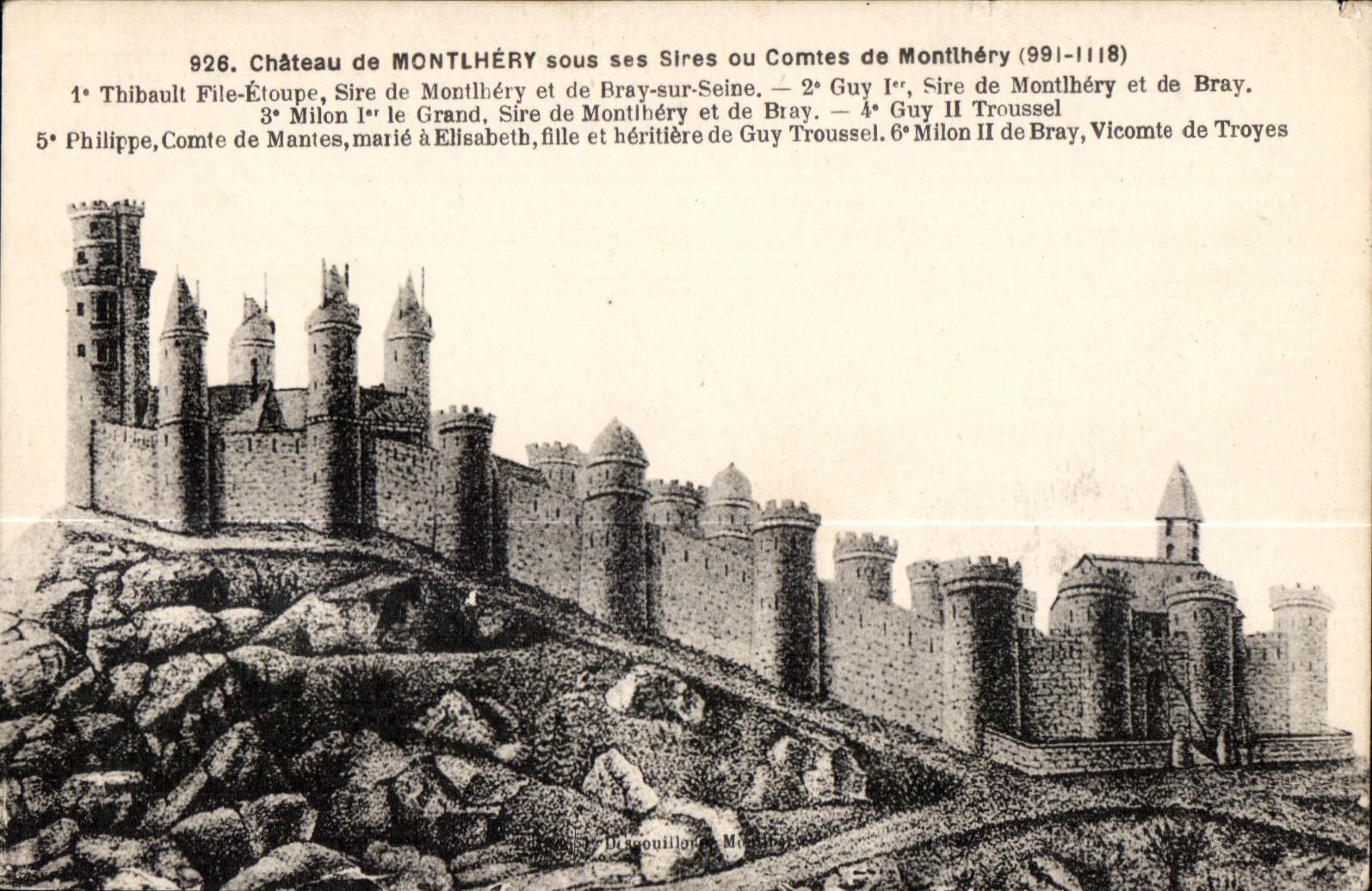 Château de Montlhéry — under its Lords or Counts of Montlhéry (991-1118) — Discoquillons, n°926
