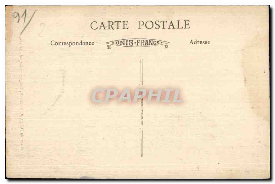 Montlhéry (S.-et-O.) — Conjunto de las ruinas del Castillo — 17 — Reverso
